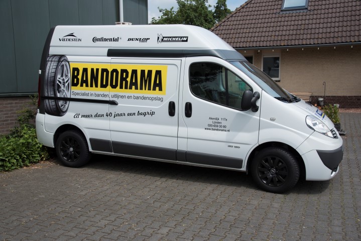 Bandorama bedrijfsauto